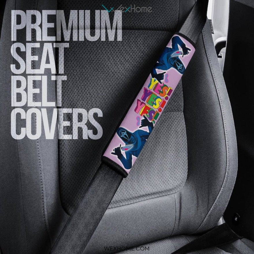 Horror Movie Seat Belt Covers | Ghost Face Calling Answer Yes Belt Covers