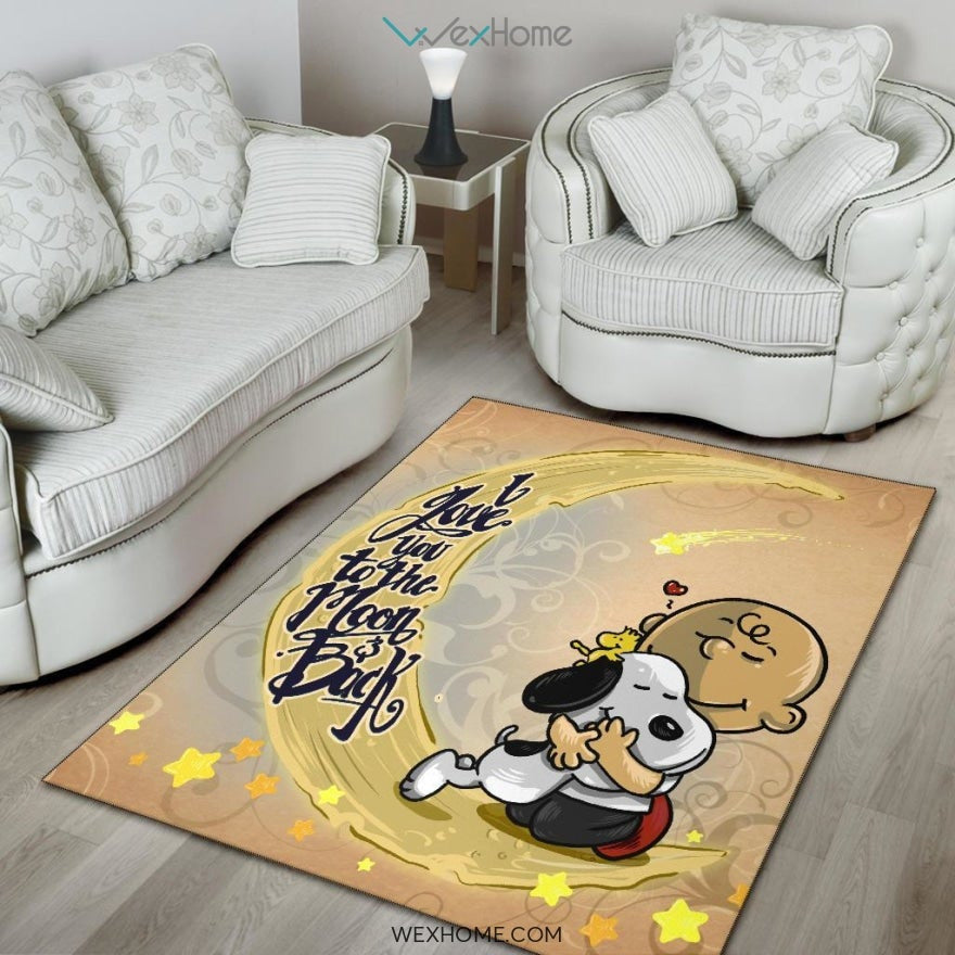 Love Snoopy to The Moon and Back - Rug