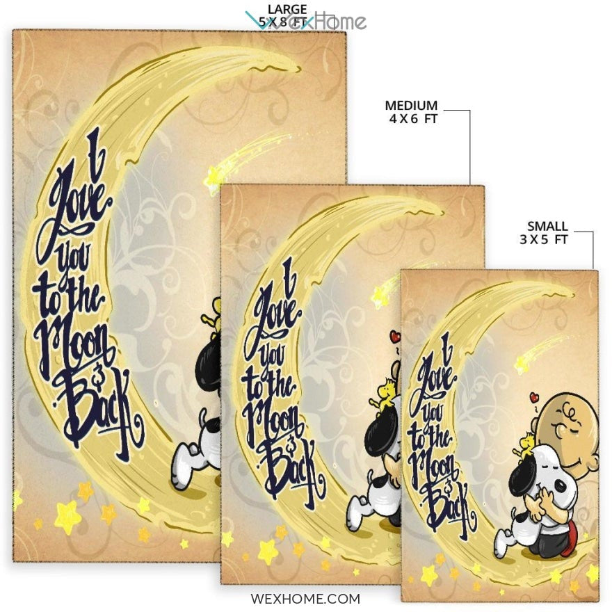 Love Snoopy to The Moon and Back - Rug
