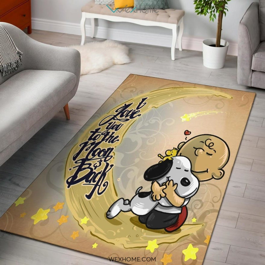 Love Snoopy to The Moon and Back - Rug