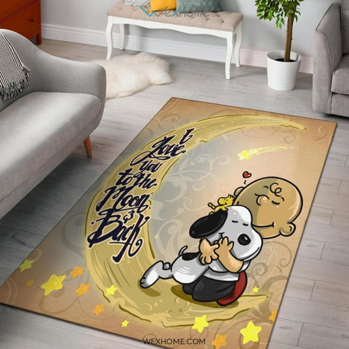 Love Snoopy to The Moon and Back - Rug