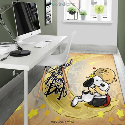 Love Snoopy to The Moon and Back - Rug