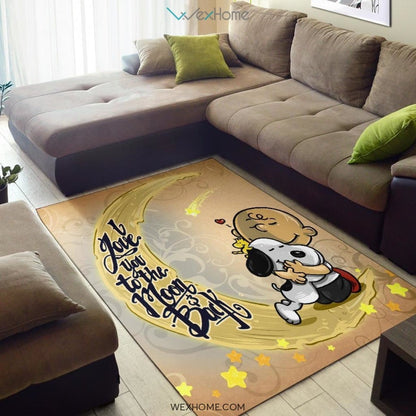 Love Snoopy to The Moon and Back - Rug