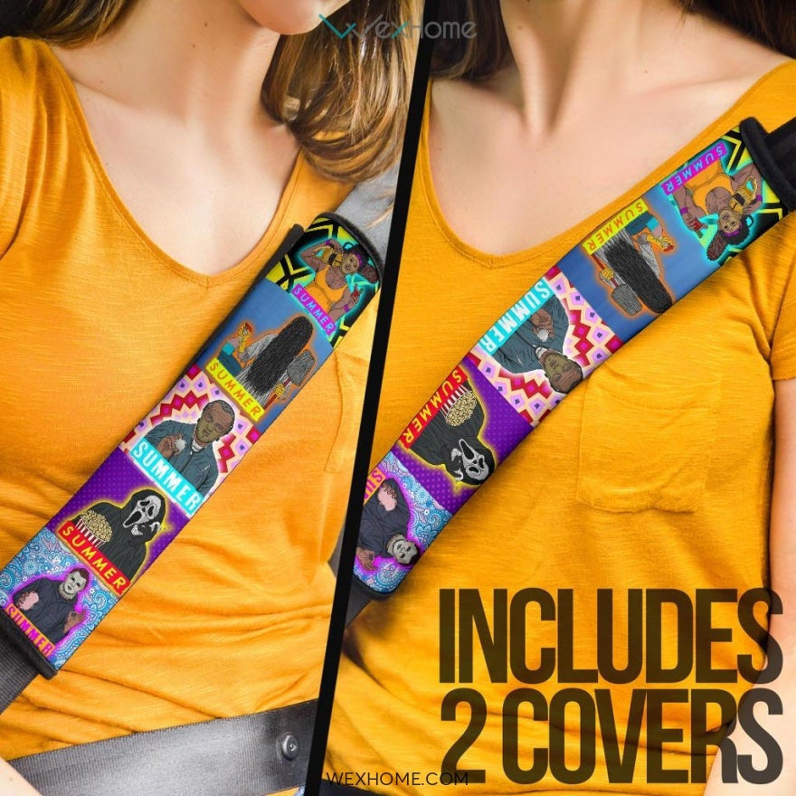 Horror Movie Seat Belt Covers | Horror Villains Summer Time Belt Covers