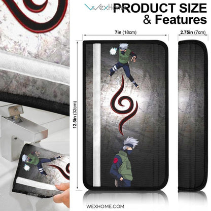 Naruto Anime Seat Belt Covers | Kakashi Anbu Raikiri Belt Covers