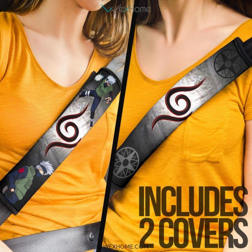 Naruto Anime Seat Belt Covers | Kakashi Anbu Raikiri Belt Covers