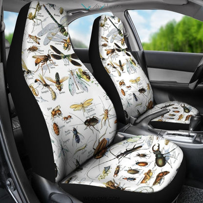2pcs Insects Car Seat Cover