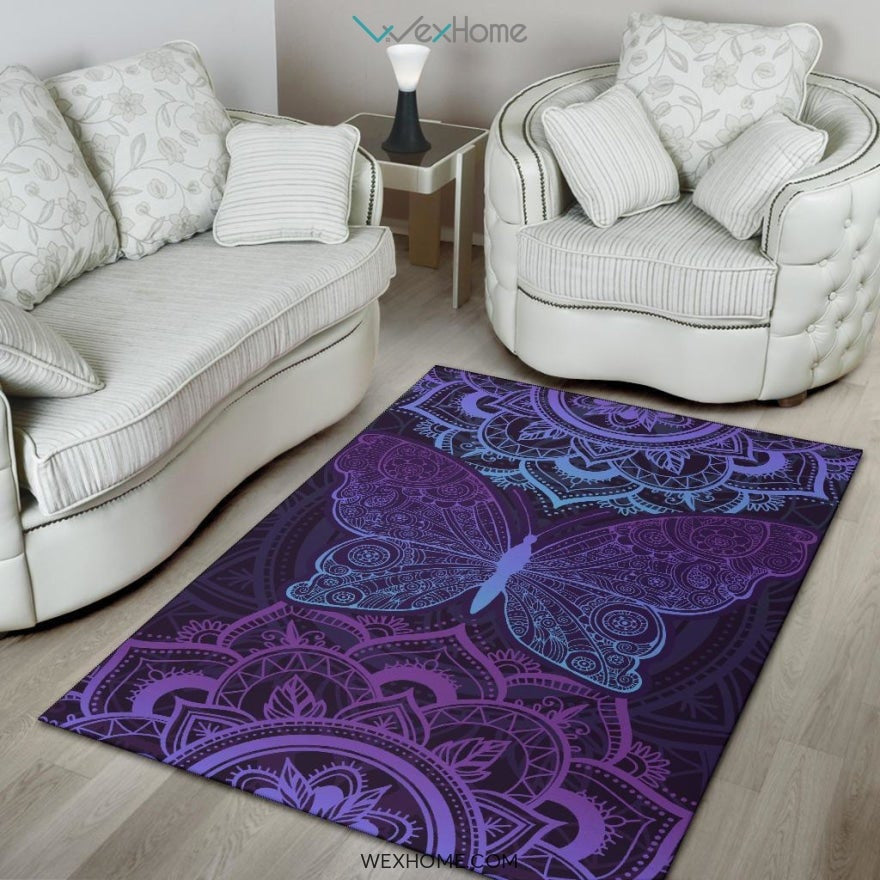 Purple Butterfly - Rug