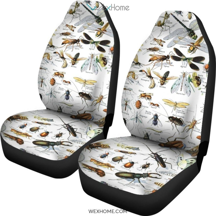 2pcs Insects Car Seat Cover