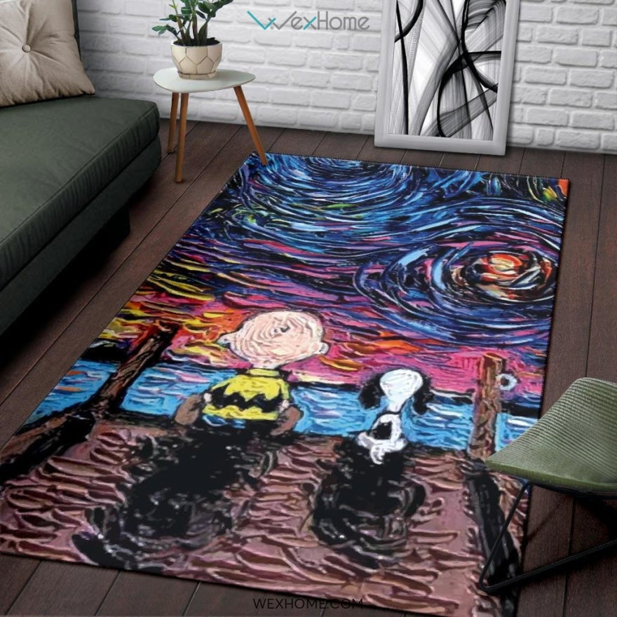 Starry Night Snoopy - Rug