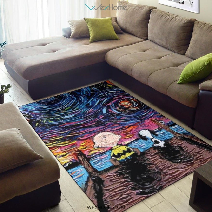 Starry Night Snoopy - Rug