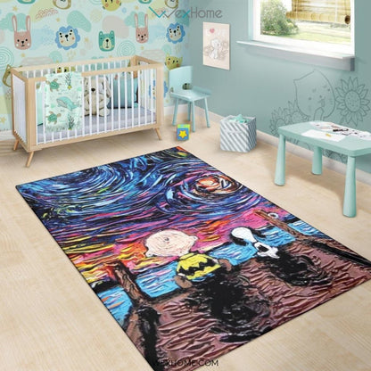Starry Night Snoopy - Rug