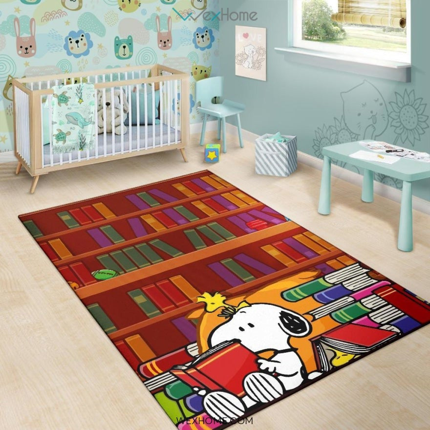 Book Worm Snoopy - Rug
