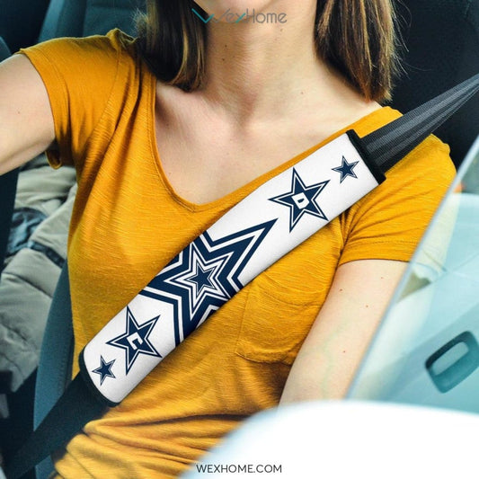 Football Team Seat Belt Covers | Dallas Cowboys Blue Stars Belt Covers