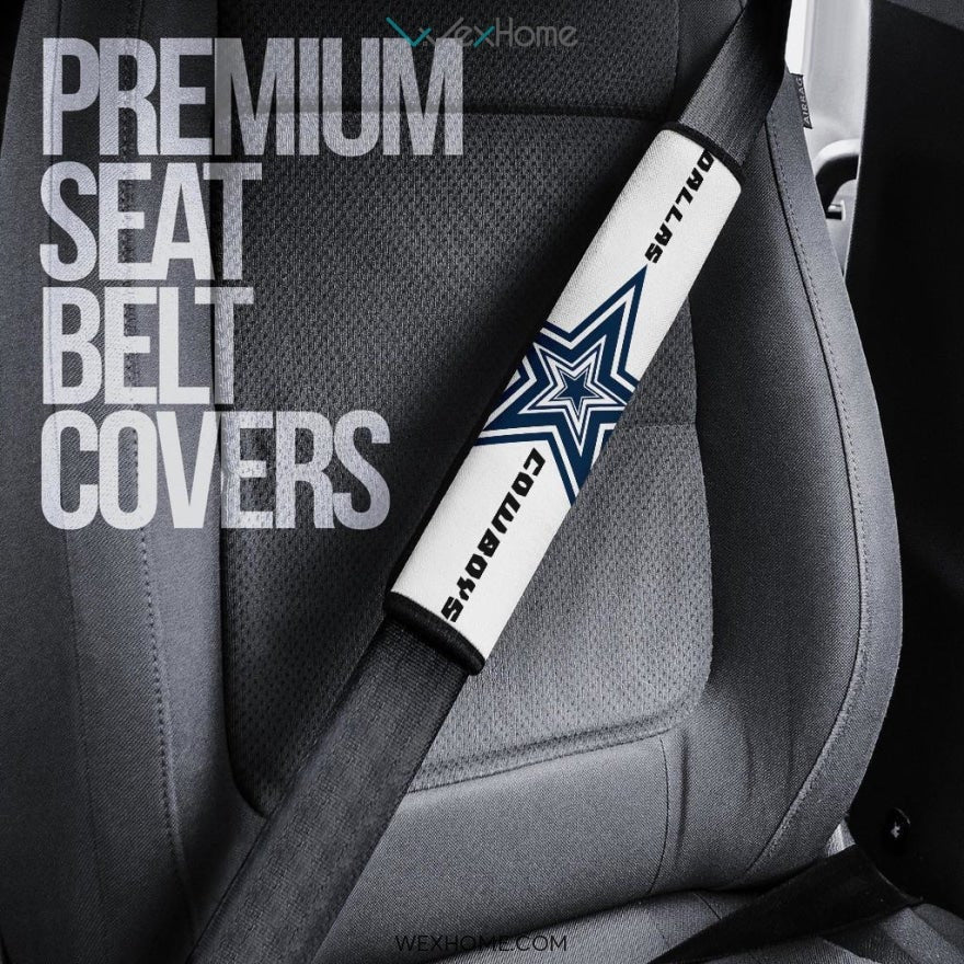 Football Team Seat Belt Covers | Dallas Cowboys Blue Stars Belt Covers