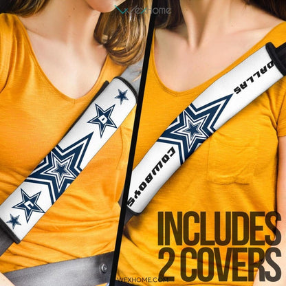 Football Team Seat Belt Covers | Dallas Cowboys Blue Stars Belt Covers