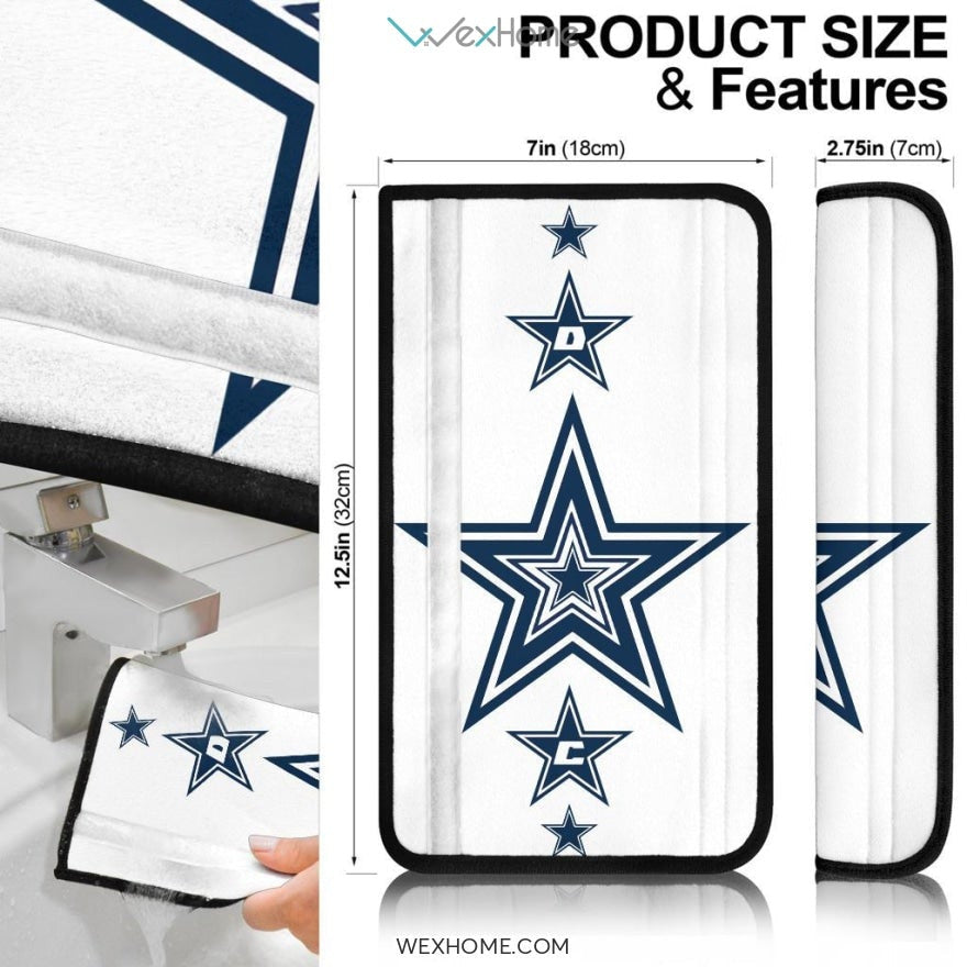 Football Team Seat Belt Covers | Dallas Cowboys Blue Stars Belt Covers