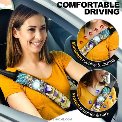 Dragon Ball Anime Seat Belt Covers | DB Goku Vegeta Jiren And Frieza Ultra Power Belt Covers