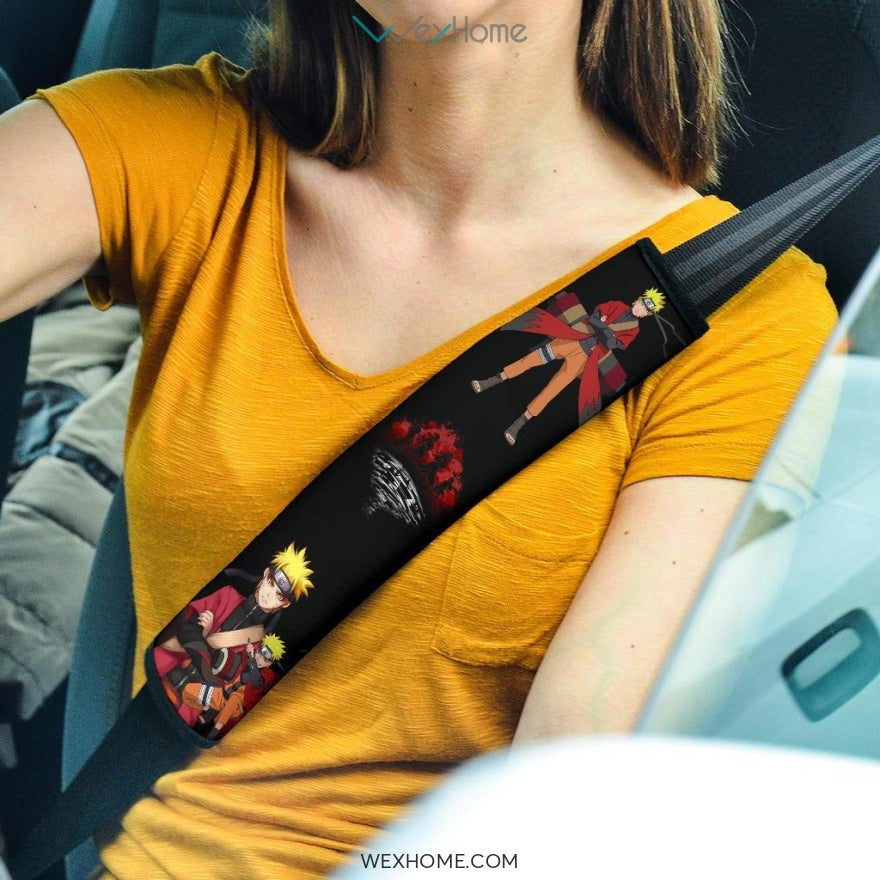 Naruto Anime Seat Belt Covers | Naruto Sage Mode Fighting Rasengan Belt Covers