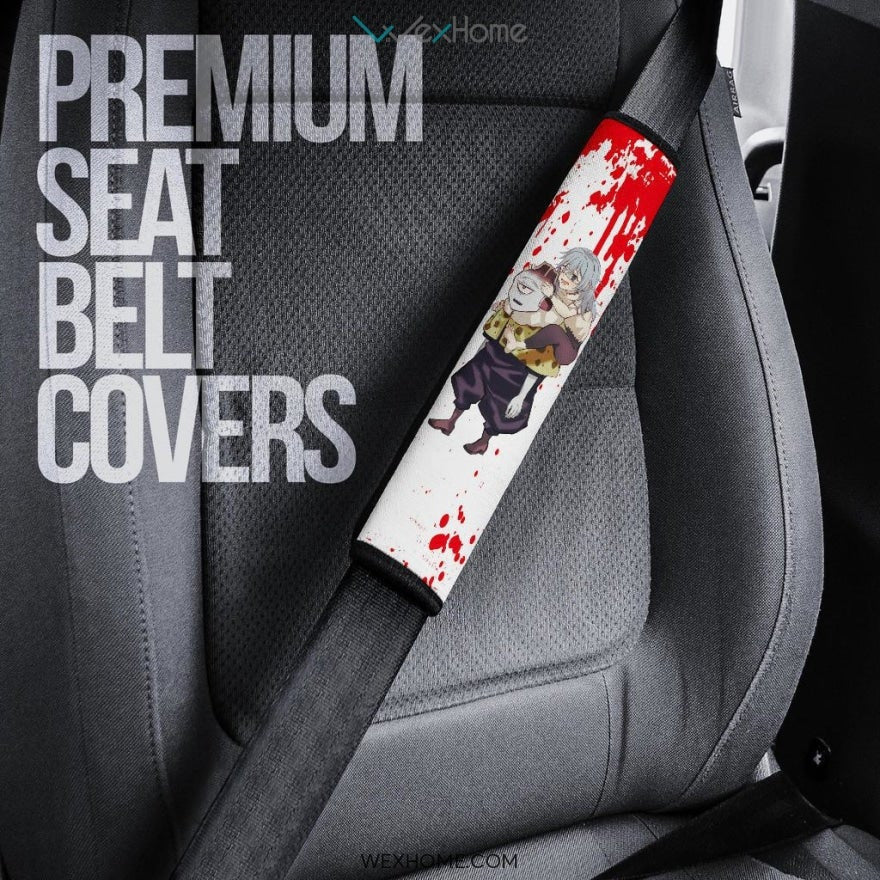 Jujutsu Kaisen Anime Seat Belt Covers | JJK Funny Jogo Emotions Belt Covers