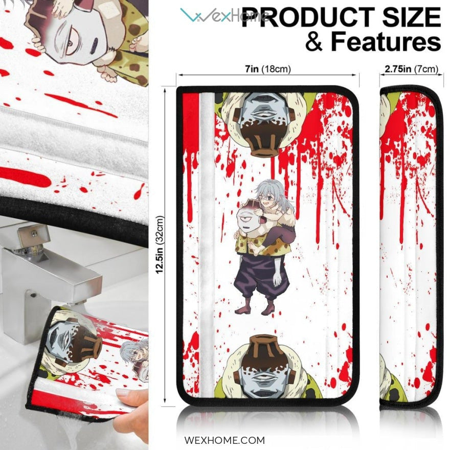 Jujutsu Kaisen Anime Seat Belt Covers | JJK Funny Jogo Emotions Belt Covers