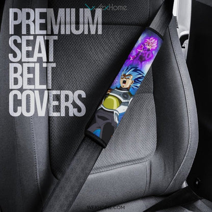 Dragon Ball Anime Seat Belt Covers | DB Vegeta Goku SS4 Vs Crimson Masked Saiyan Belt Covers