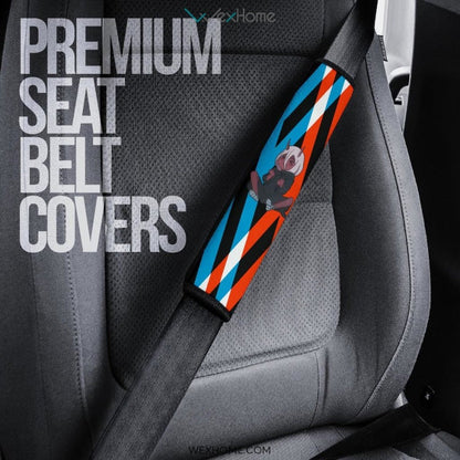Darling In The Franxx Anime Seat Belt Covers | Zero Two Cute Faces Belt Covers