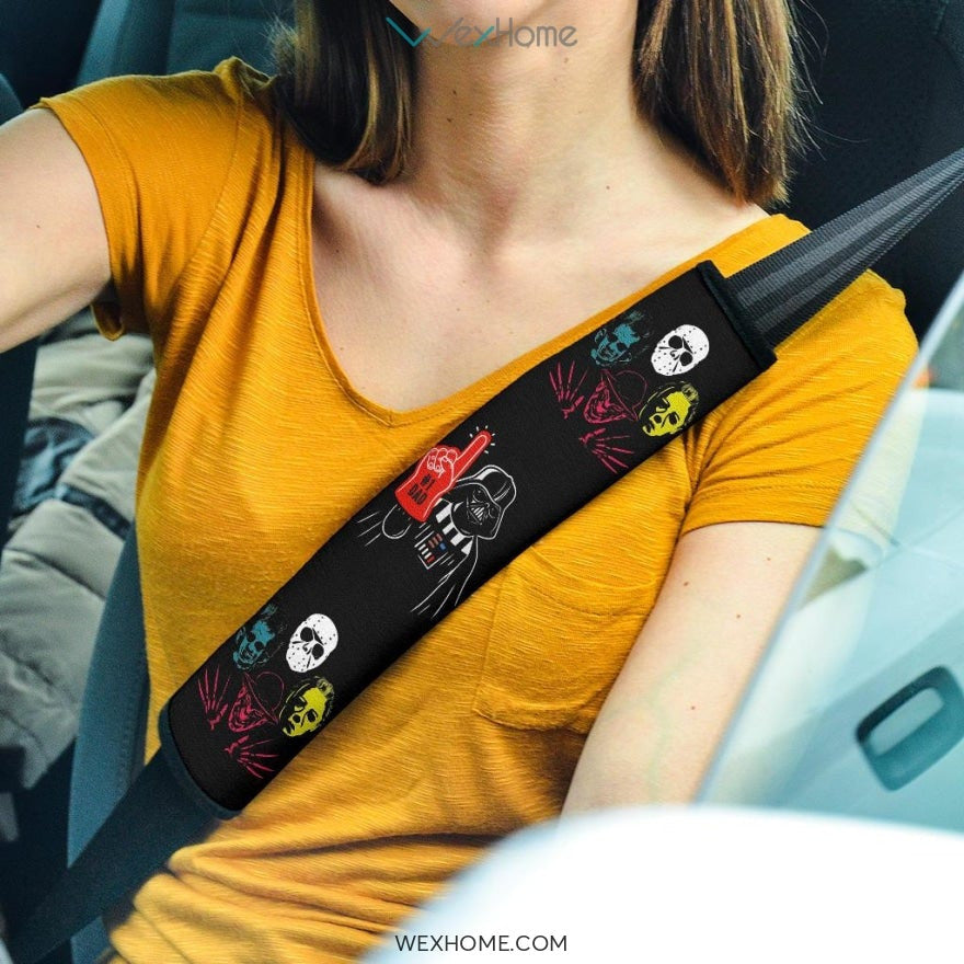 Horror Movie Seat Belt Covers | #1 Dad Darth Vader Vs Horror Movie Villains Murder Team Belt Covers