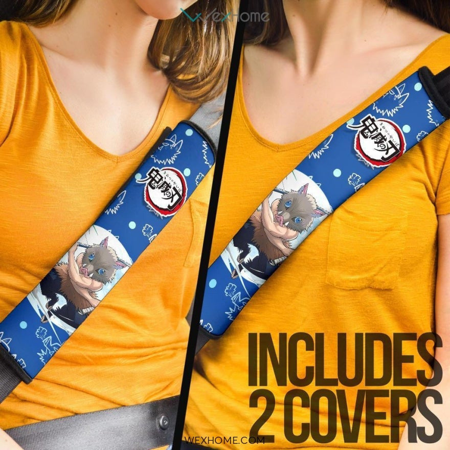 Shunoshike Seat Belt Covers Demon Slayers Anime Car Accessories