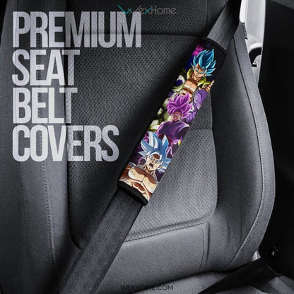 Dragon Ball Anime Seat Belt Covers | DB Goku Universe Yelllow Hair Vs Golden Frieza Belt Covers