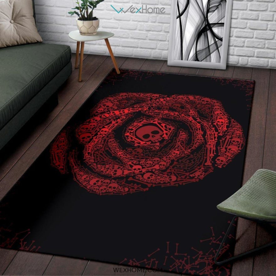 Skull Rose - Rug