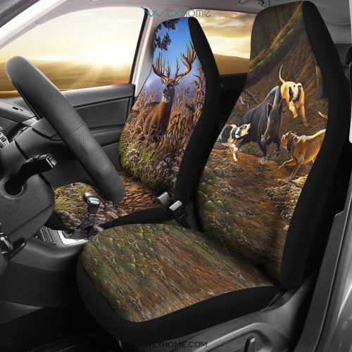 2pcs Wildlife Car Seat Cover