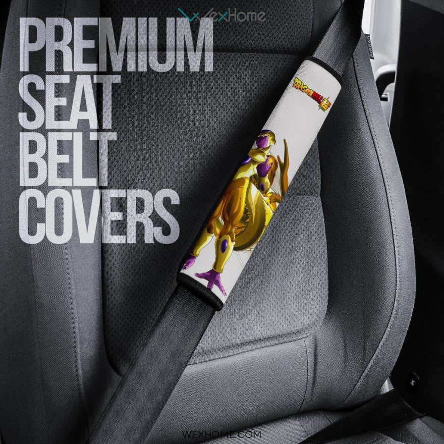 Dragon Ball Anime Seat Belt Covers | DB Vegeto Vs Golden Frieza Yellow Shernon Belt Covers