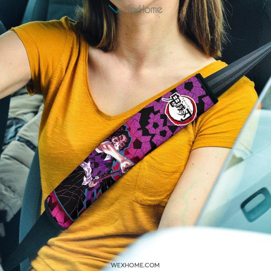 Kokushibo Seat Belt Covers Demon Slayers Anime Car Accessories