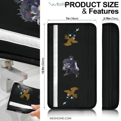 Jujutsu Kaisen Anime Seat Belt Covers | Megumi Summon Magical Animals Belt Covers