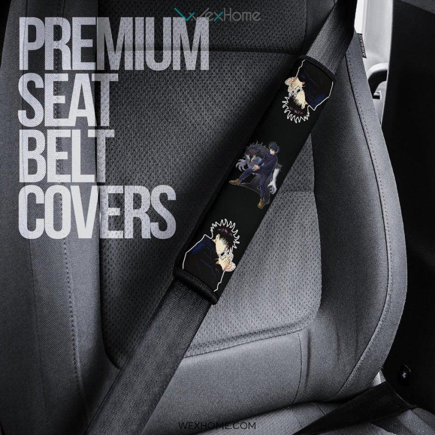 Jujutsu Kaisen Anime Seat Belt Covers | Megumi Summon Magical Animals Belt Covers