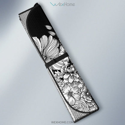 Same Love Skeleton Hug Flower Garden Black White Sun Shade