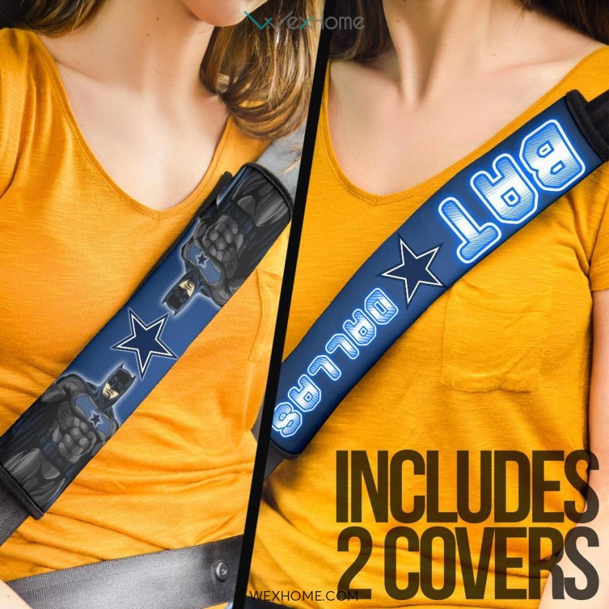 Football Team Seat Belt Covers | Batman Bat Dallas Cowboys Belt Covers