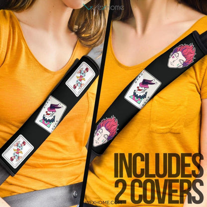 Hunter x Hunter Anime Seat Belt Covers | Joker Hisoka Poker Cards Belt Covers