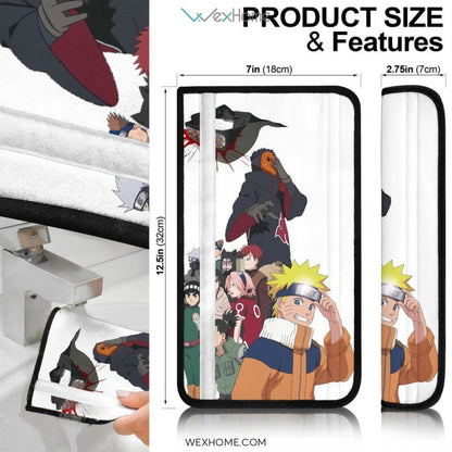 Naruto Anime Seat Belt Covers | Naruto And Friends Konoha Young Generation Vs Tobi Madara Belt Covers