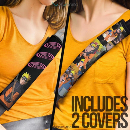 Naruto Anime Seat Belt Covers | Naruto Ninja Way Memories Past To Present Belt Covers
