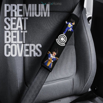 Dragon Ball Anime Seat Belt Covers | DB Vegeta Saiyan Finding Dragon Balls Compass Belt Covers