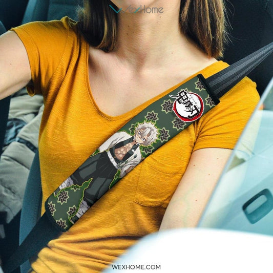 Sanemi Shinazugawa Seat Belt Covers Demon Slayers Anime Car Accessories