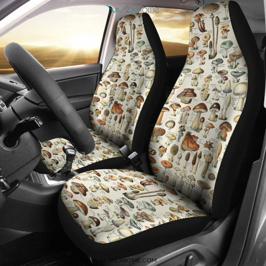 2pcs Champignons  Car Seat Cover