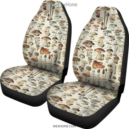 2pcs Champignons  Car Seat Cover