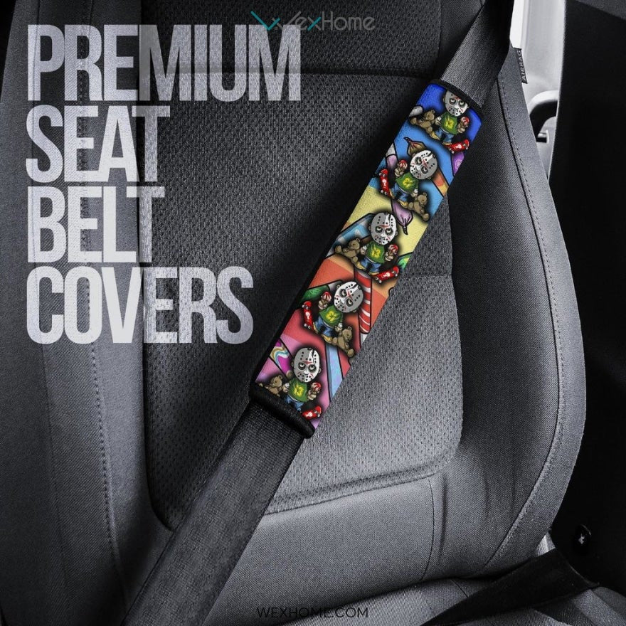 Horror Movie Seat Belt Covers | Jason Kid Toys Artwork Belt Covers