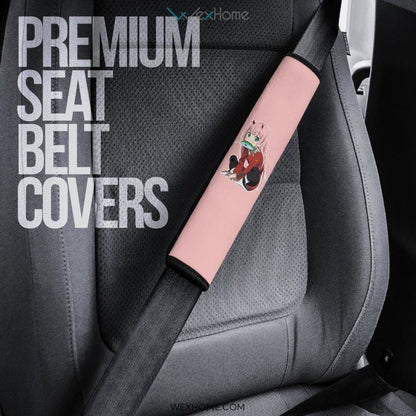 Darling In The Franxx Anime Seat Belt Covers | Chibi Zero Two Eating Belt Covers