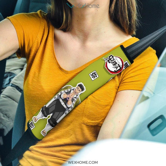Gyomei Himejima Seat Belt Covers Demon Slayers Anime Car Accessories