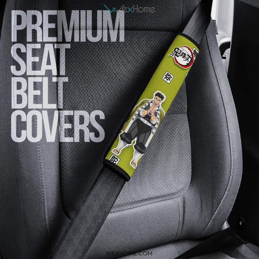 Gyomei Himejima Seat Belt Covers Demon Slayers Anime Car Accessories