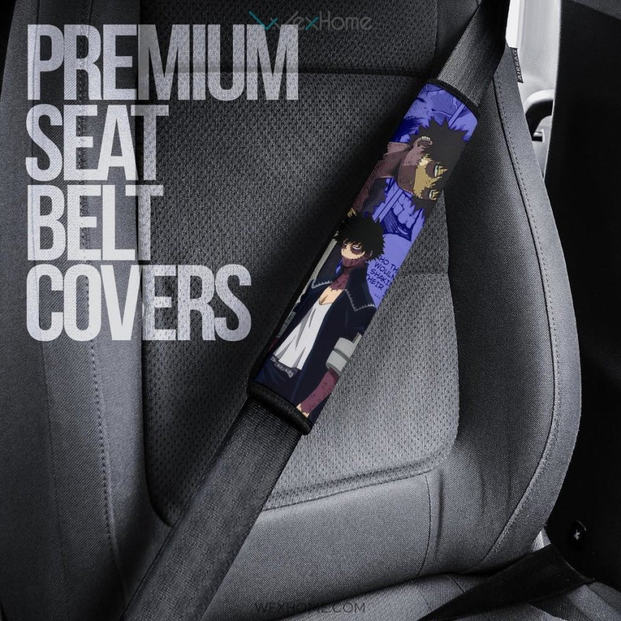 My Hero Academia Anime Seat Belt Covers | MHA Heroes Vs Villains Dabi Mix Comic Manga Belt Covers